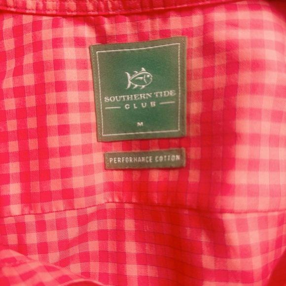 Southern Tide. Turnberry Plaid Intercoastal Long Sleeve Sport Shirt - Picture 3 of 3